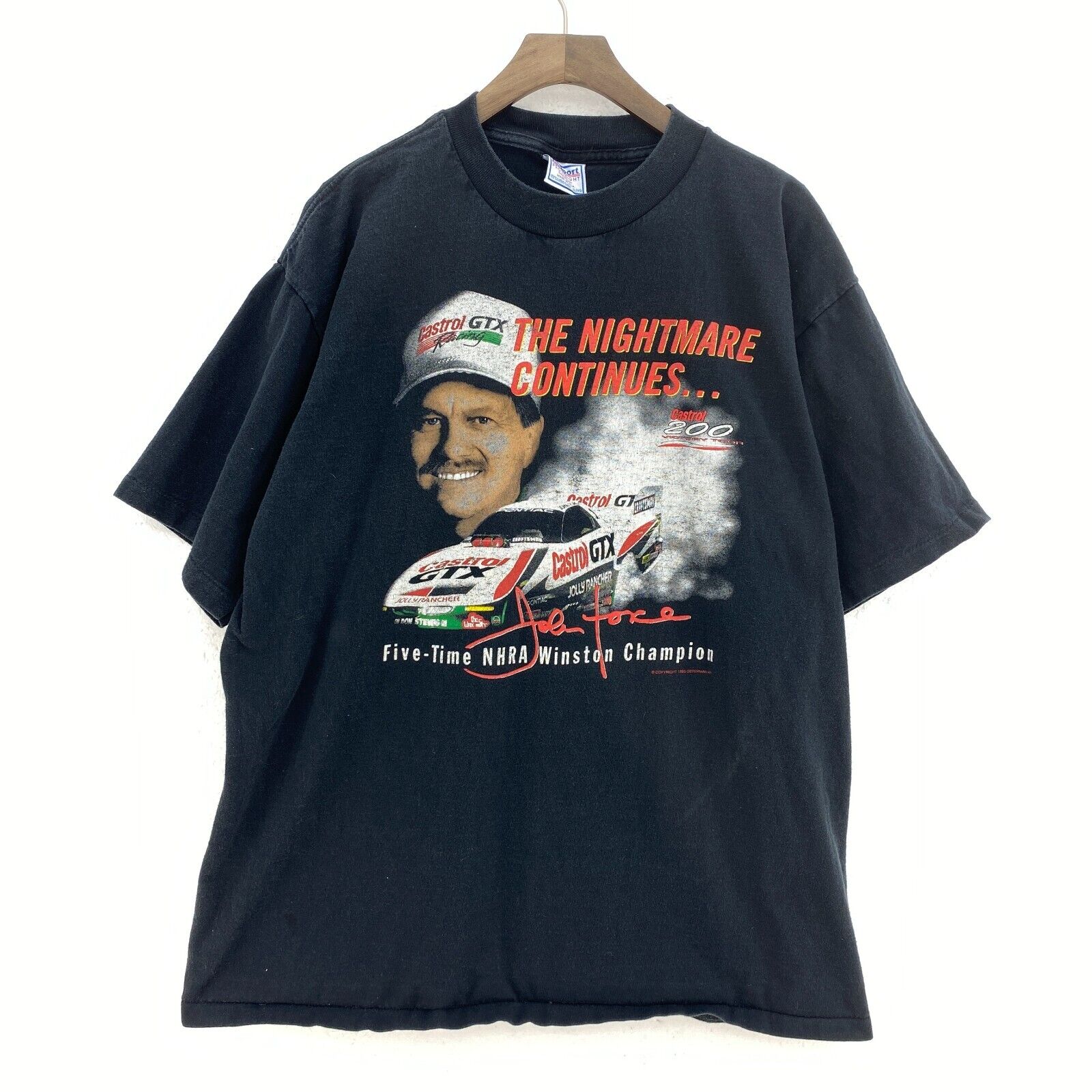 The Nightmare Continues 1995 Jolly Rancher Racing Black T-shirt Size XL