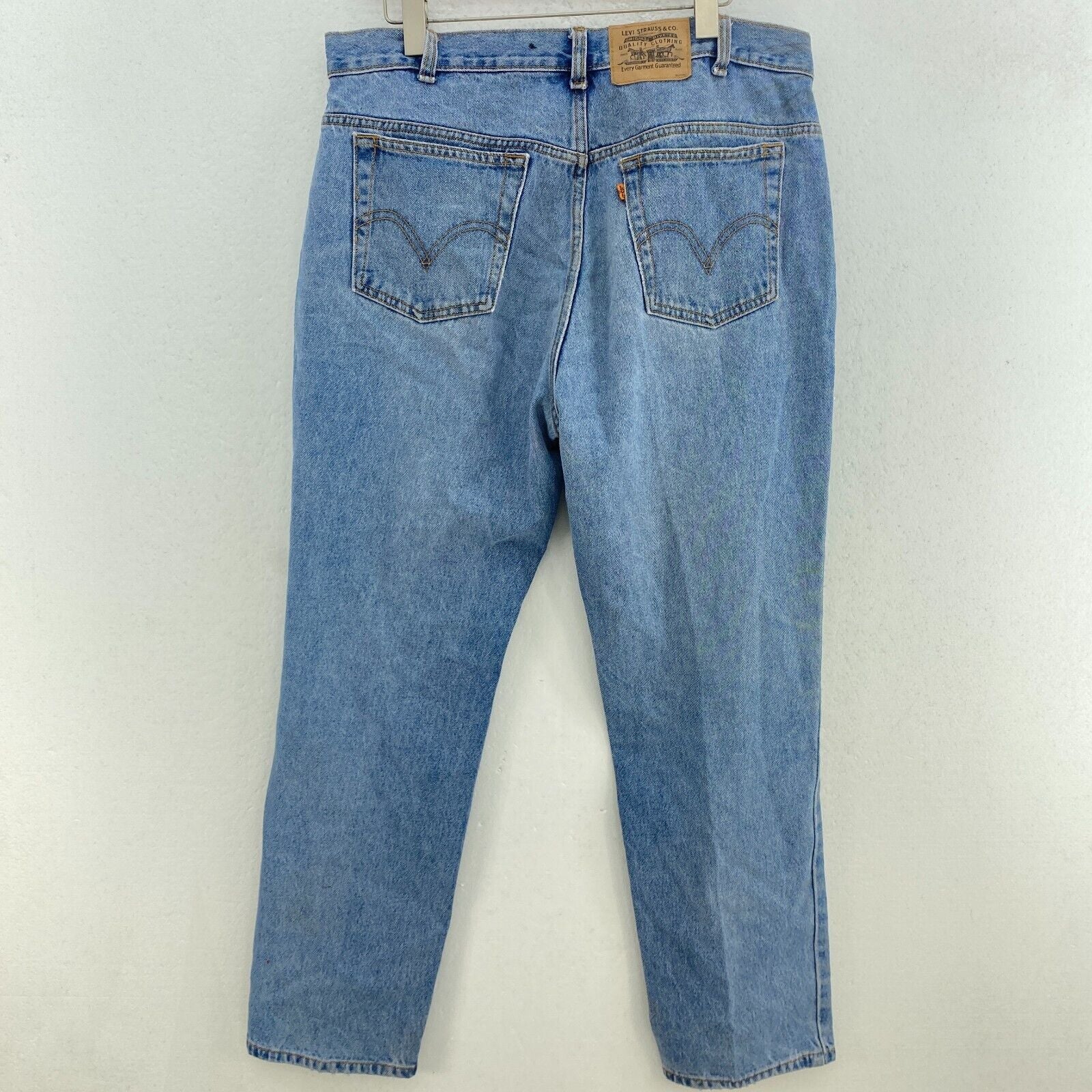 Levi Strauss Orange Tab Relaxed Fit Size 36 x 30 Medium Wash Blue Jeans