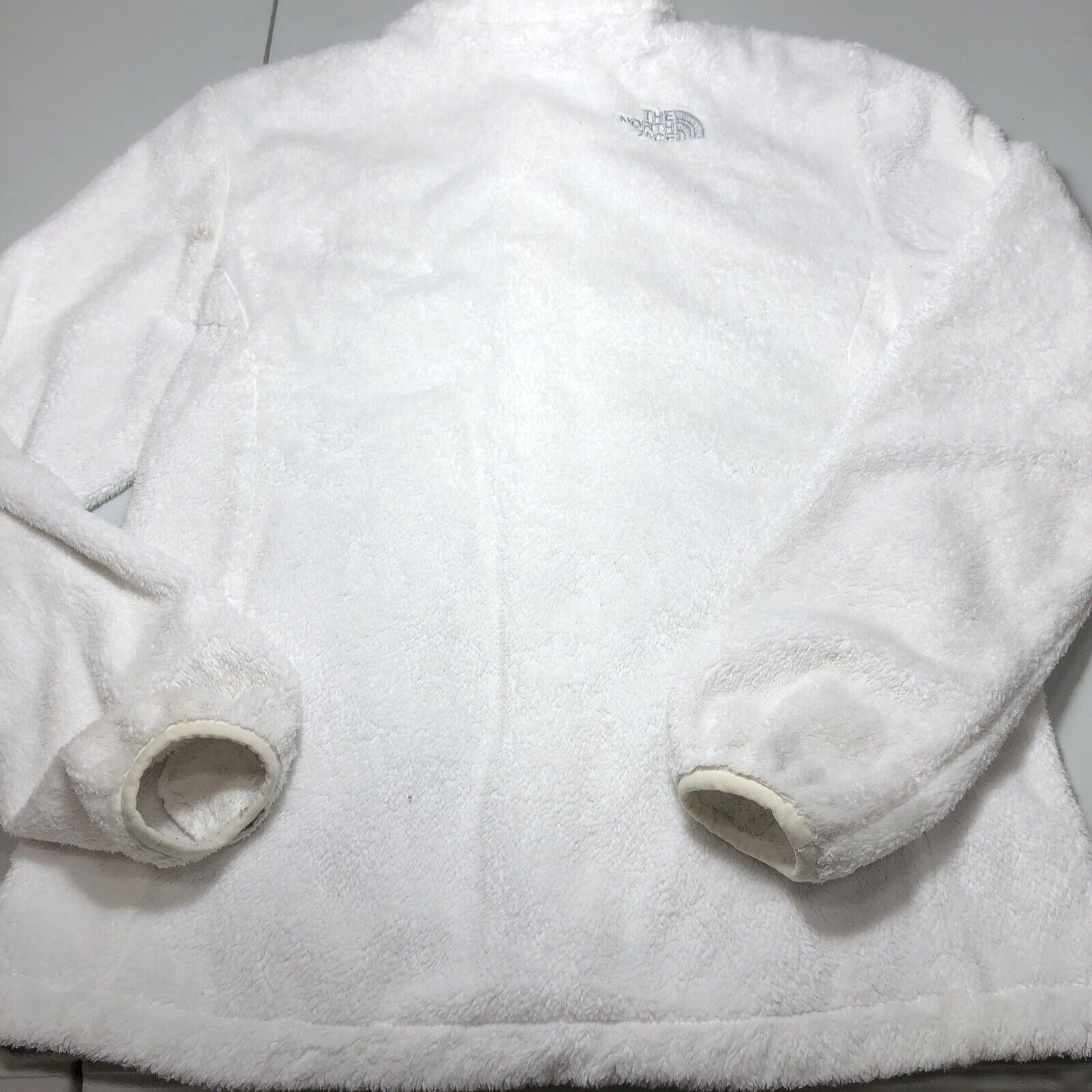 The North Face Women's Fleece Jacket White Size S Full Zip