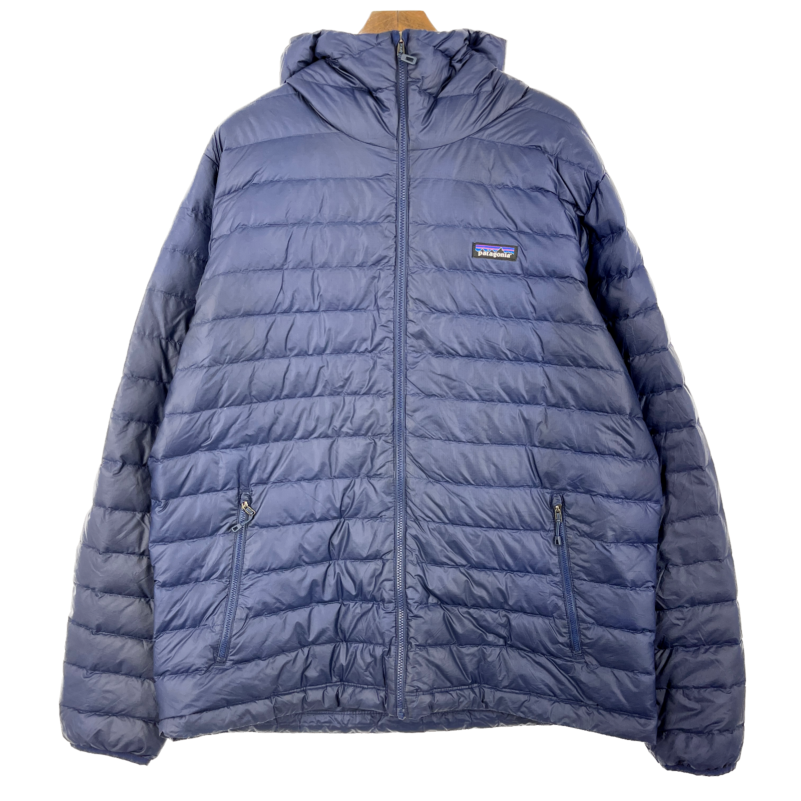 Vintage Patagonia Full Zip Navy Blue Down Puffer Jacket Size XL