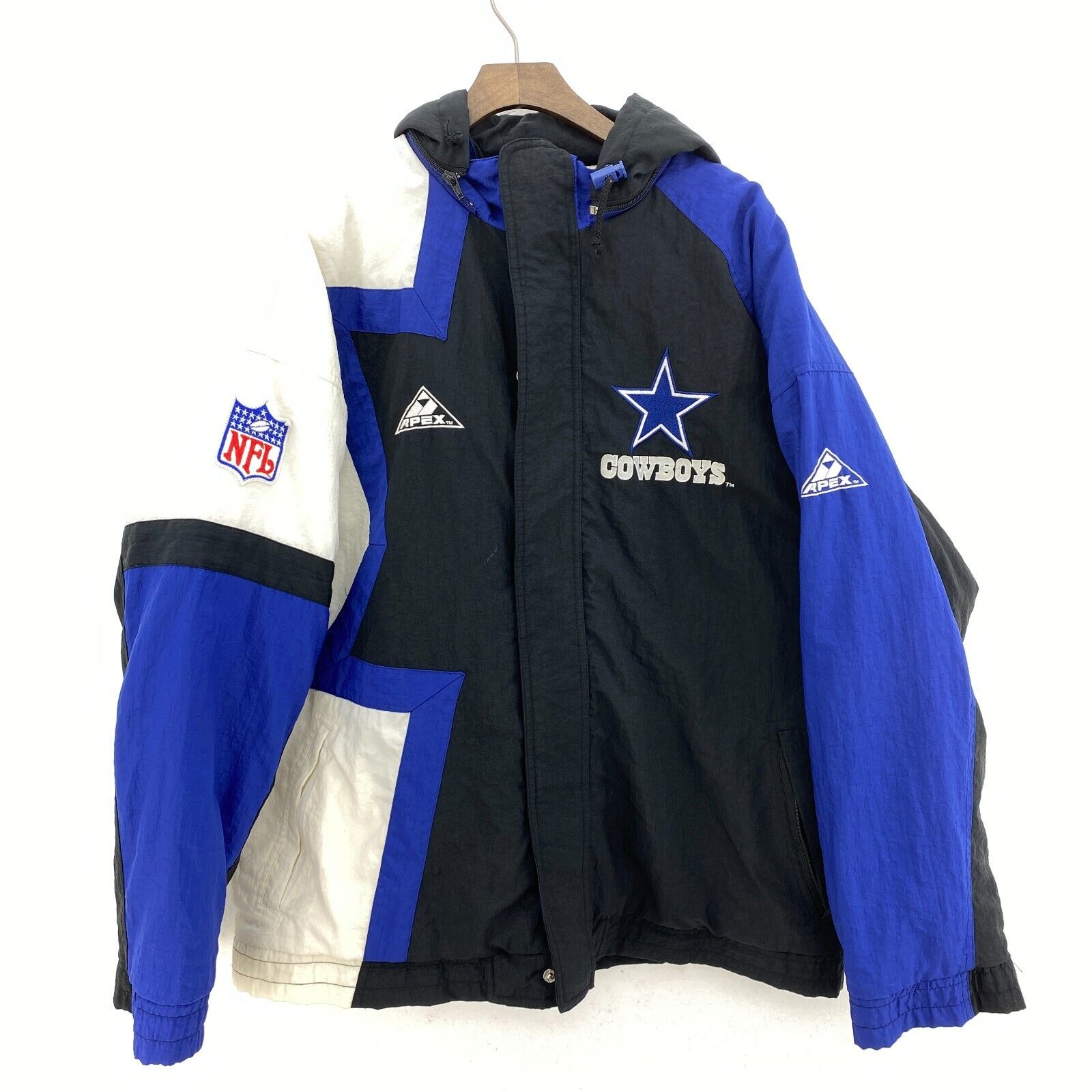 Dallas Cowboys NFL Football Full Zip Blue Insulated Jacket Size L