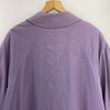 Burberry Purple Trench Coat Size XL Iconic Pattern Inside