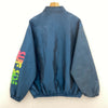 Surf Style Quarter Zip Windbreaker Pullover Jacket Size XL Blue