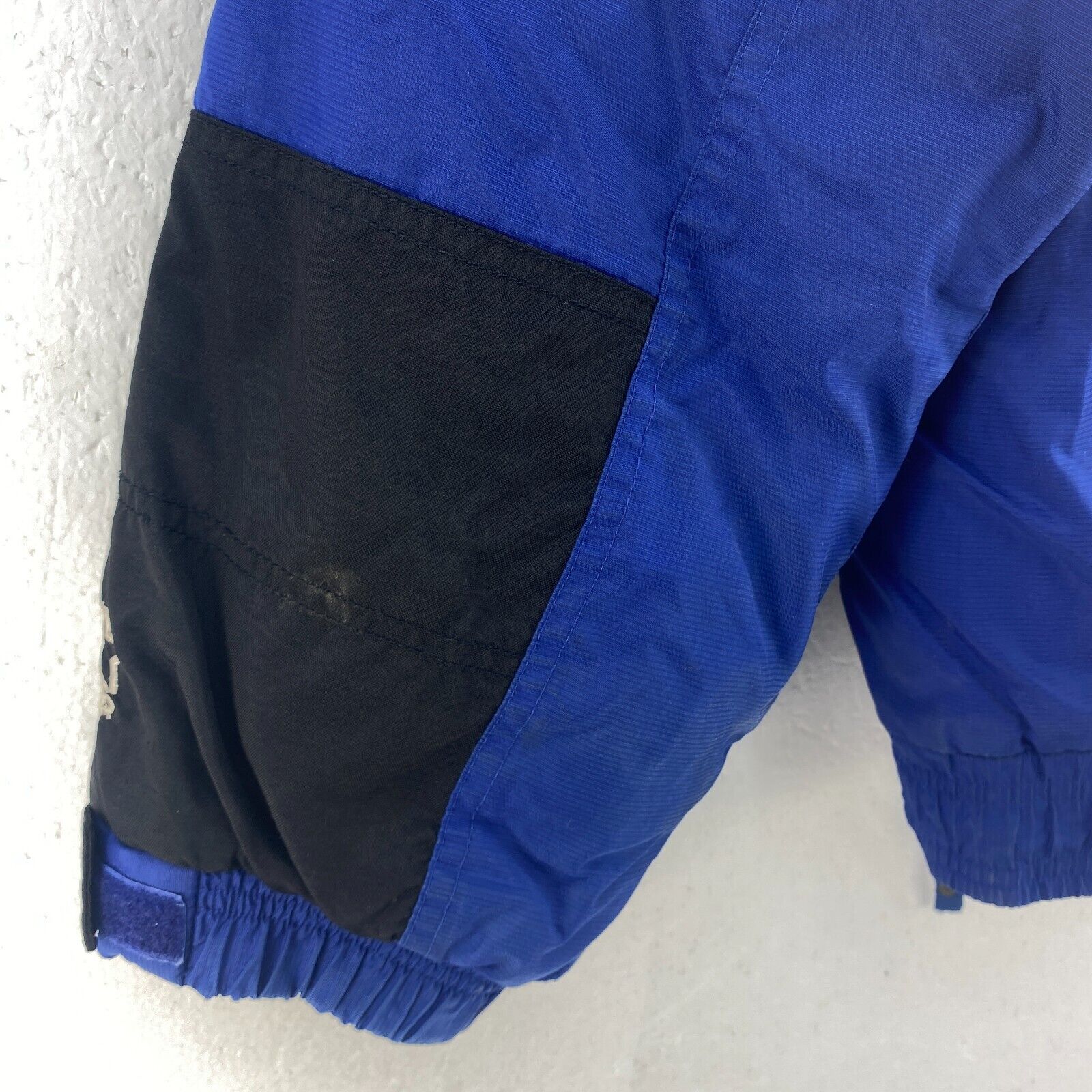 Starter New England Patriots Insulated Blue Hooded Jacket NFL Size M 1/4 Zip