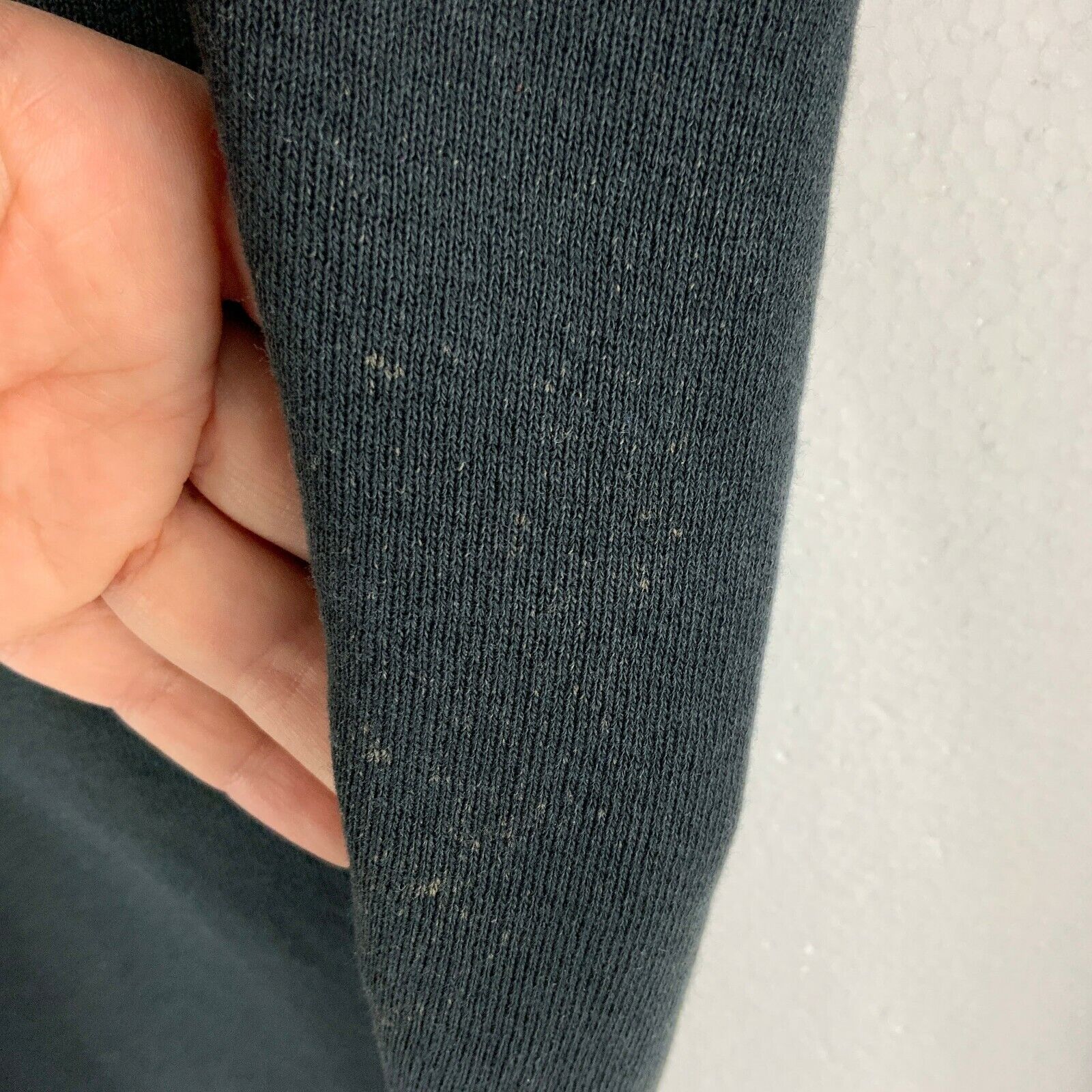 Fruit Of The Loom Plain Black Sweatpant Activewear Fleece Lined Size XL 90s
