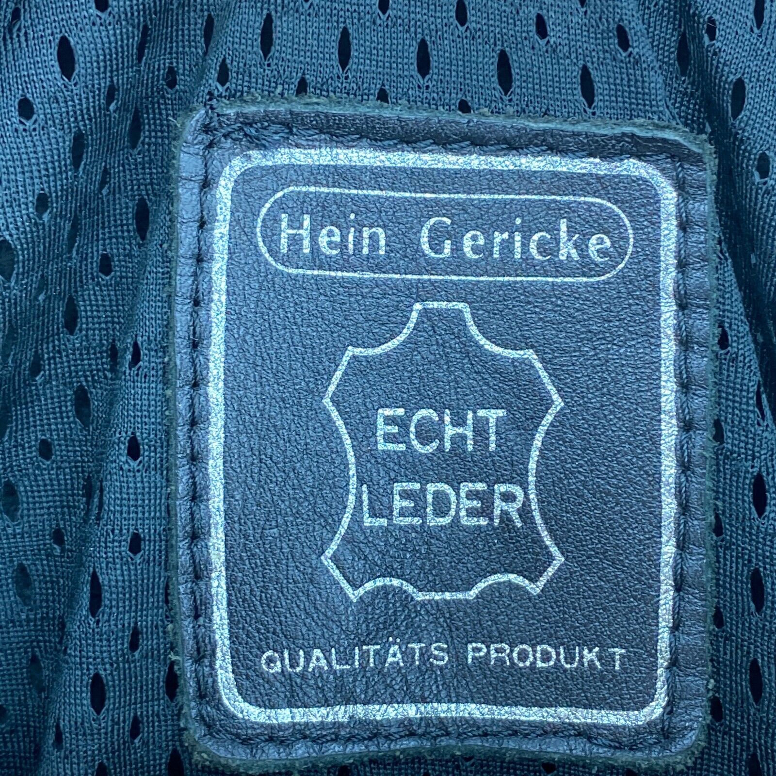 Hein Gericke Black Leather Jacket Size M Motorcycles Ryder Racing