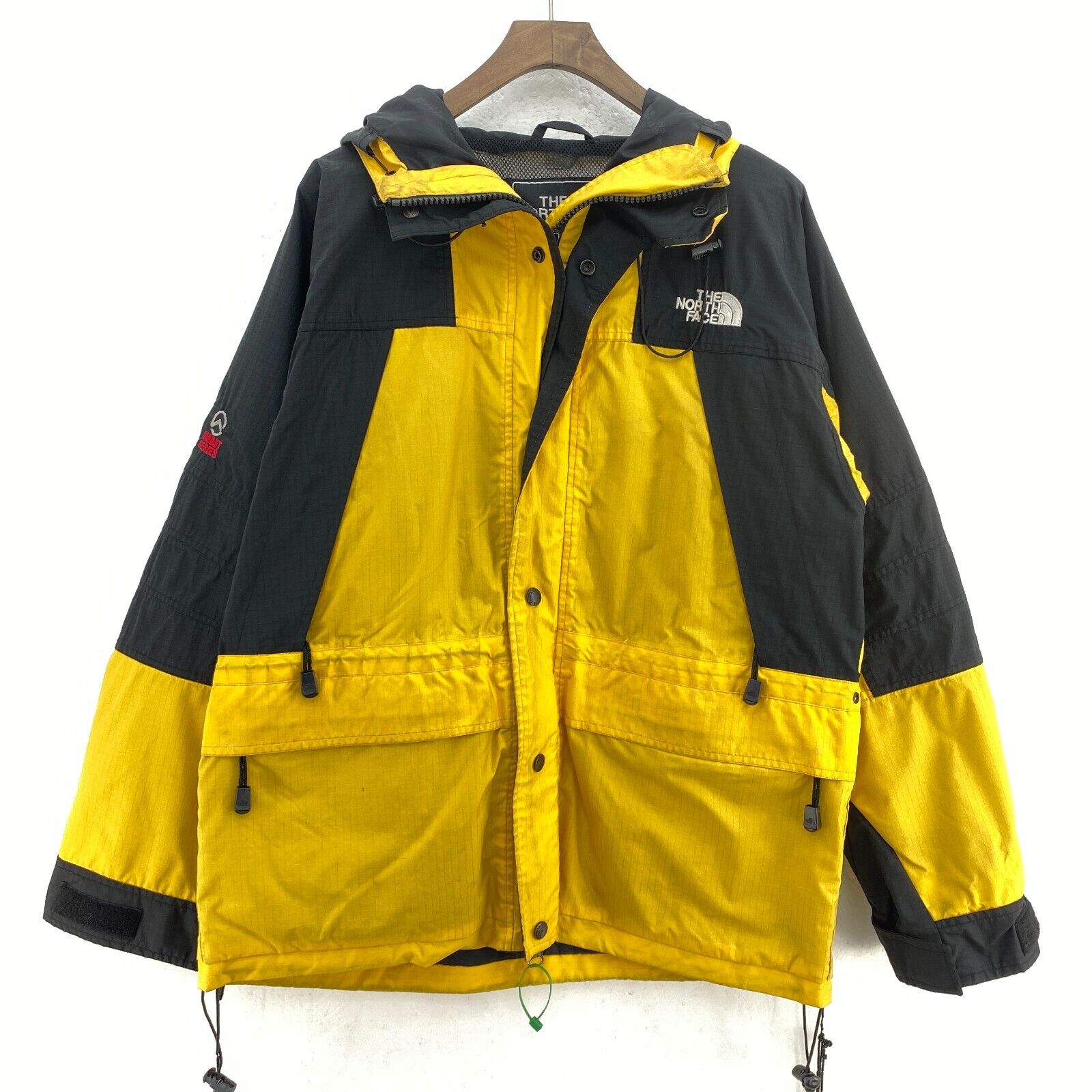 The North Face Summit Series Gore-Tex Full Zip Yellow Waterproof Jacket Size S