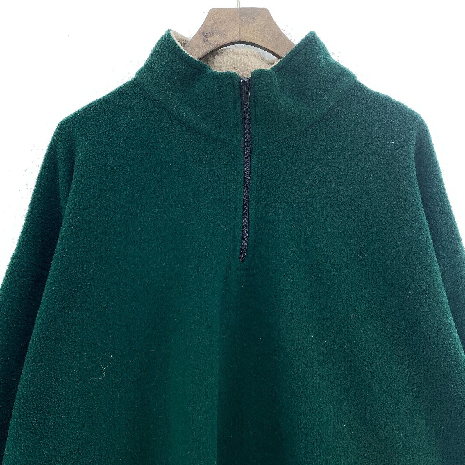 Nautica Competition Green Fleece Jacket Size XL Full Zip Up