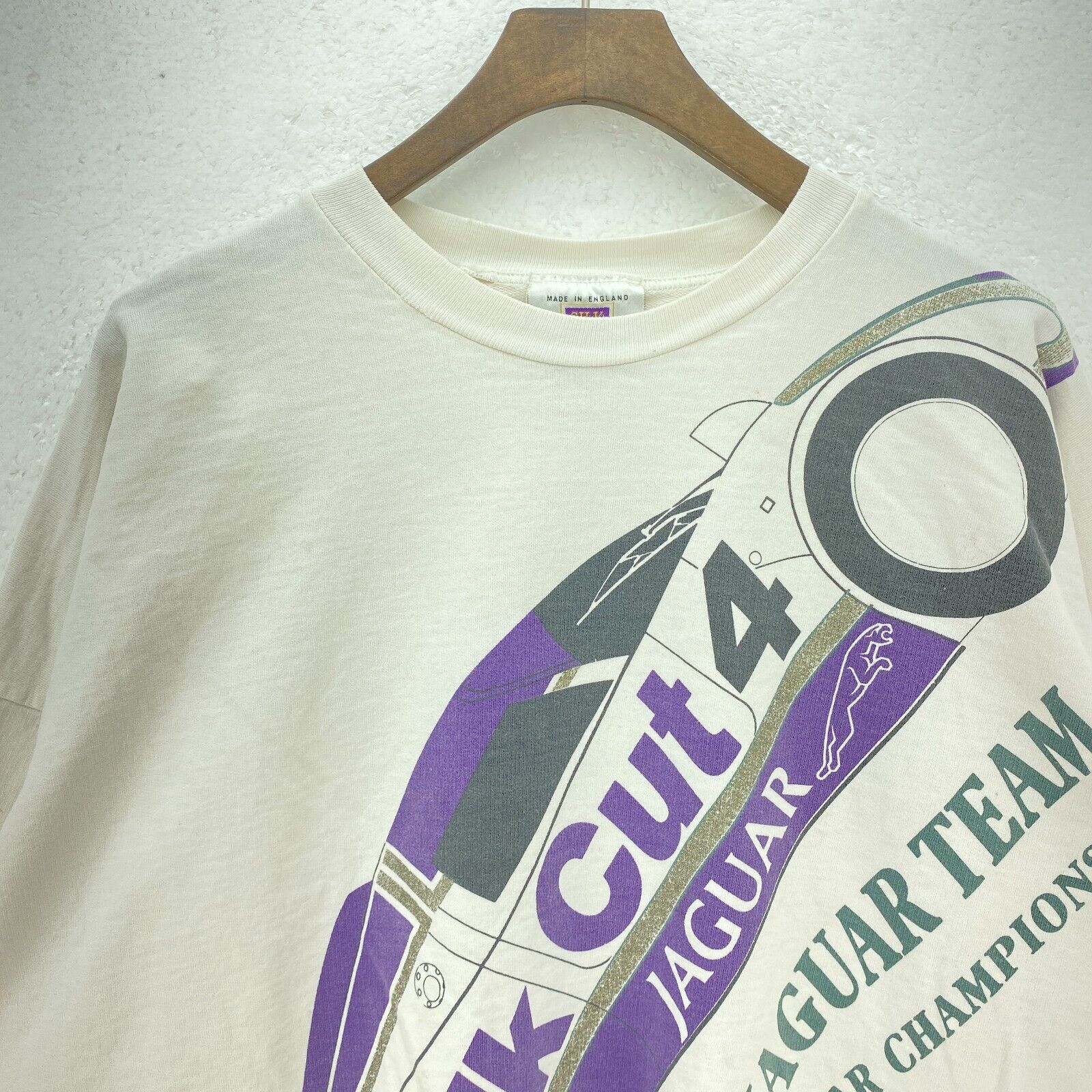 Silk Cut Jaguar Team World Sportscar Championship Racing White Sweatshirt Size L