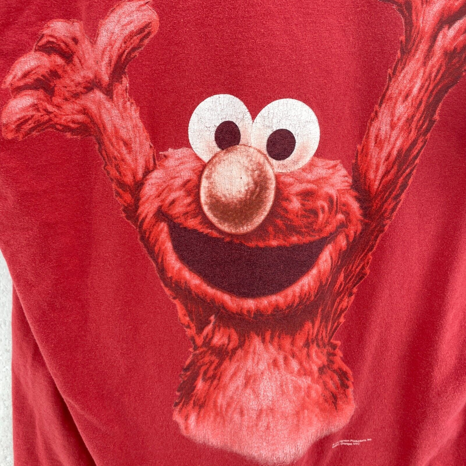 Changes Sesame Street Elmo Street Muppet Monster Red T-shirt Size L
