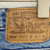 Levi Strauss 550 Orange Tab Relaxed Fit Size 38 x 30 Medium Wash Blue Jeans