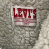 Levi Strauss Sherpa Lined Button Up Medium Wash Blue Denim Jacket Size 38