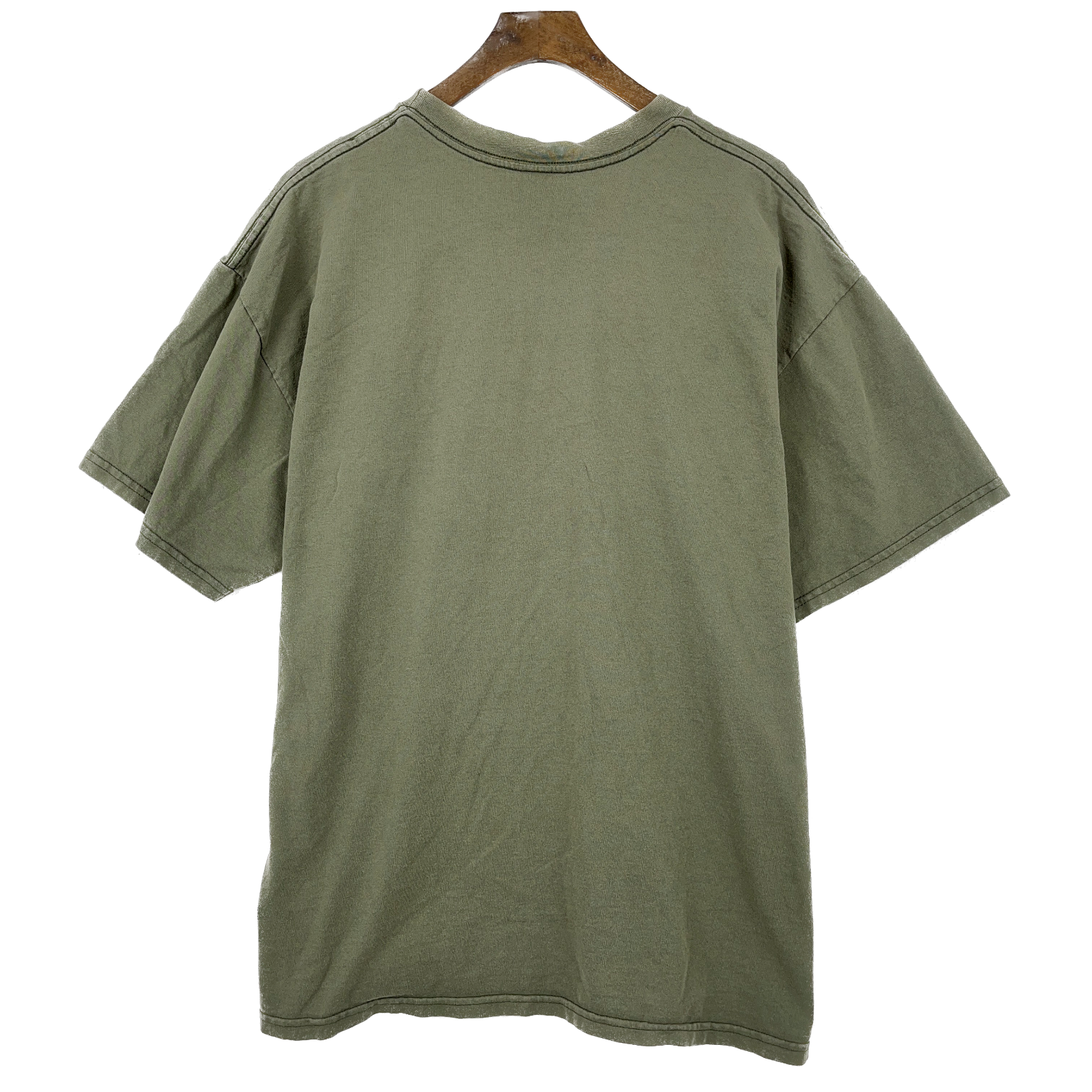 Vintage Nike Swoosh Chest Logo Earth Tone Green T-shirt Size XL