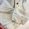 Vintage Levi Strauss Sherpa Lined Light Blue Wash Snapped Denim Jacket Size M