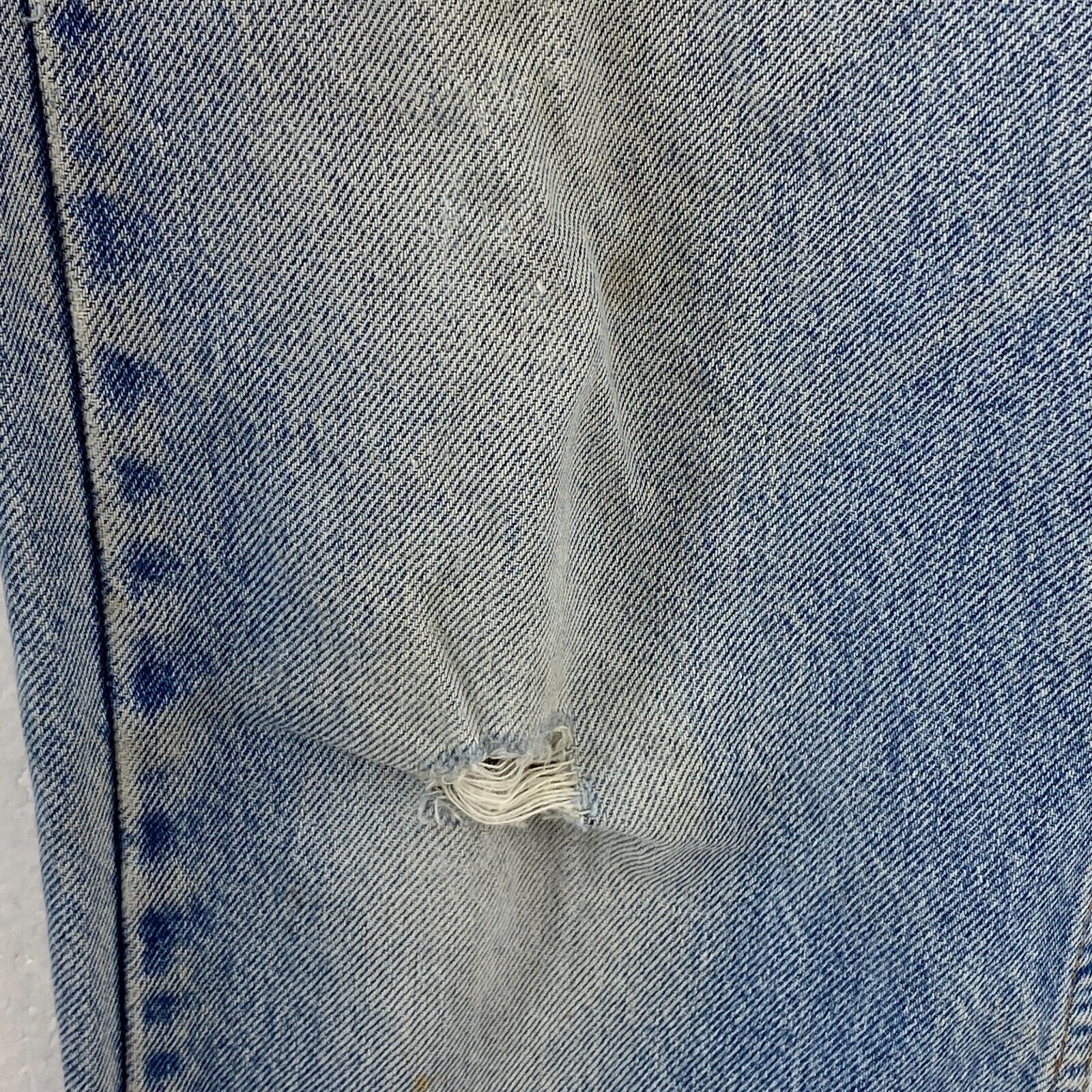 Levi's Orange Tab Light Wash Blue Denim Straight Jeans Size 33