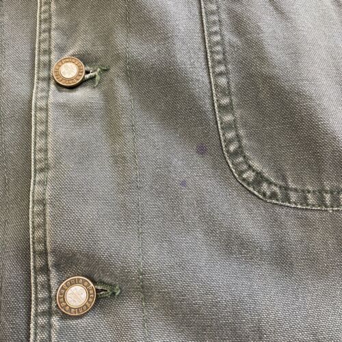 Patagonia Vintage Canvas Jacket Green Size Large Fleece Lined 90s