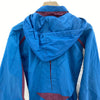 Nike Small Logo Embroidered Light Hooded Jacket Size L Blue 1/4 Zip