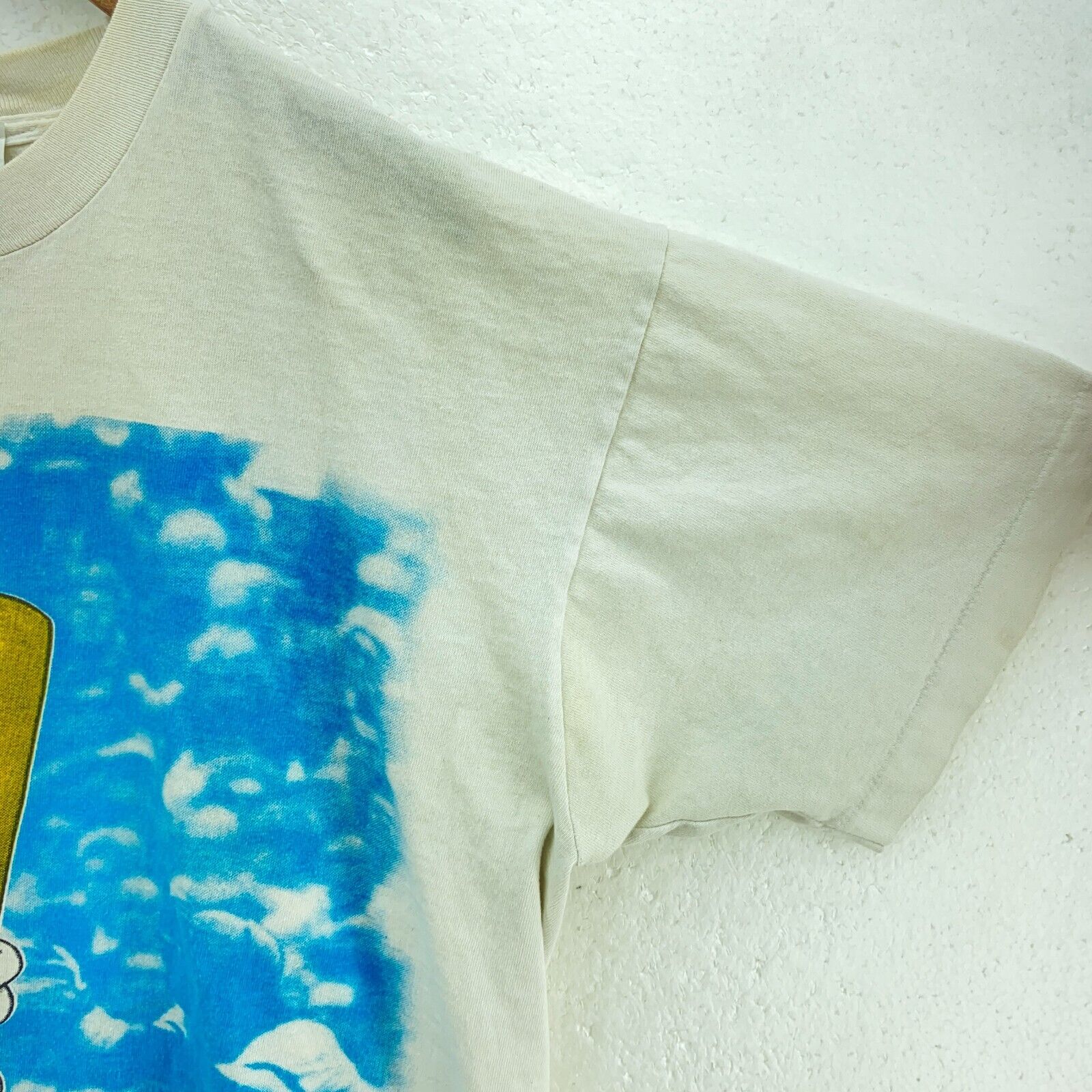 Vintage Disney Mickey Mouse Baseball White T-shirt Size M