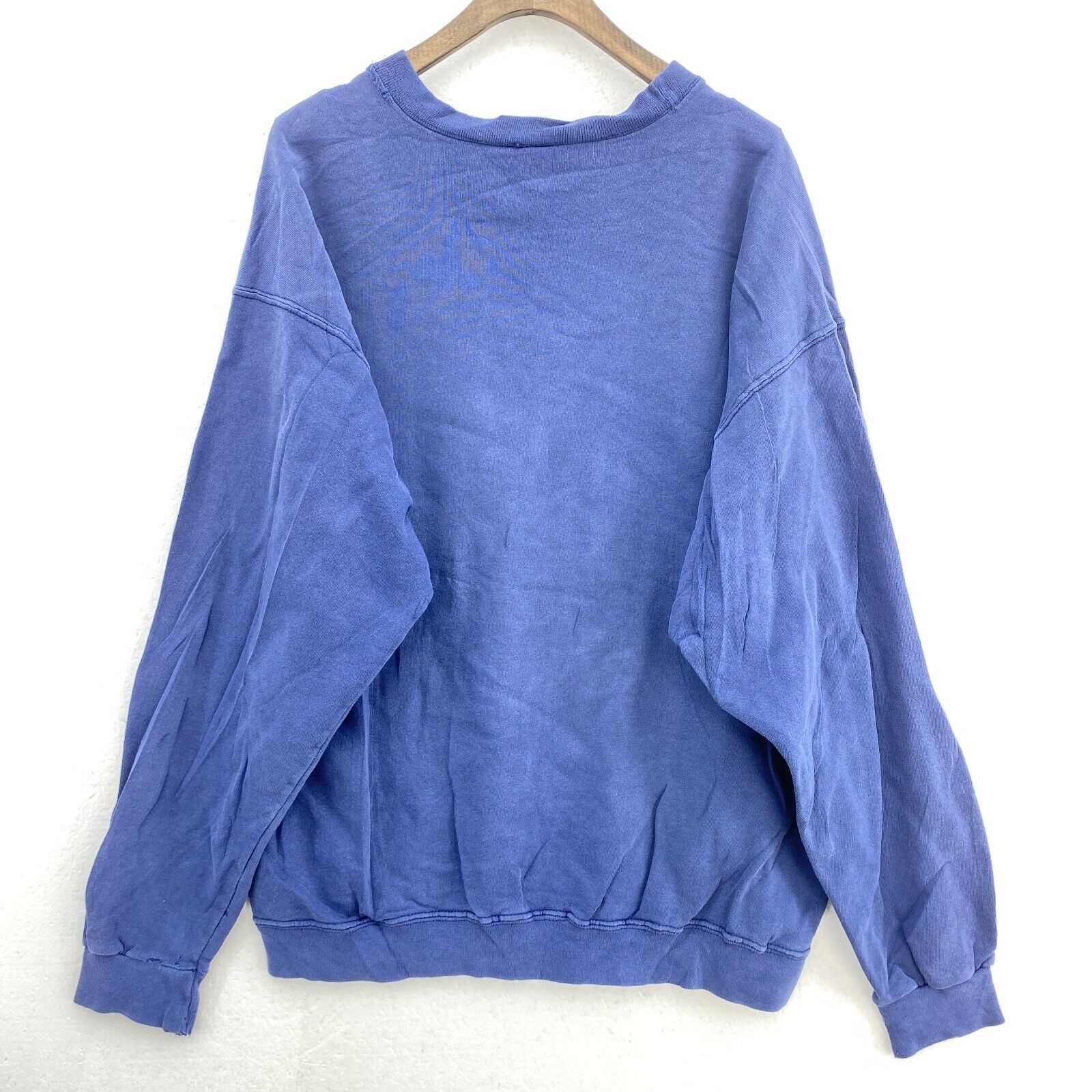 Nike Swoosh Logo Crew Neck Navy Blue Sweatshirt Size M