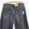 Levi's 634 Orange Tab Black Jeans Straight Size 36