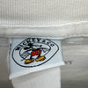 Disney Striped Mickey Mouse Donald Duck T-shirt Size M White Tee