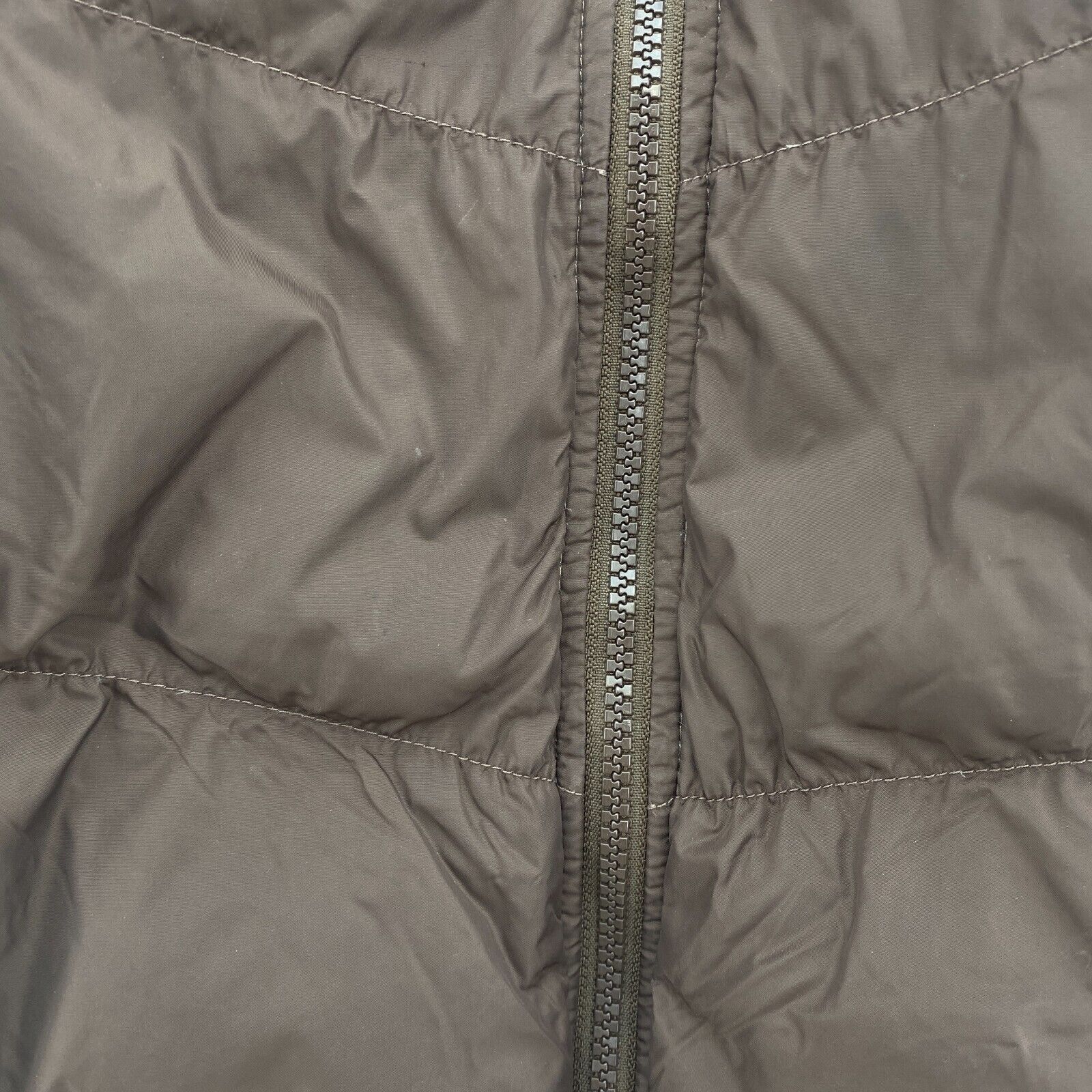The North Face Kids Girls Goose Down Reversible Brown Puffer Size XL Nuptse 550