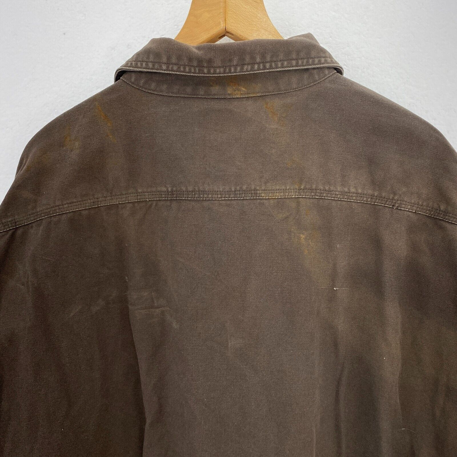 Carhartt Brown Workwear Buttoned Shirt Size XXL Front Pockets