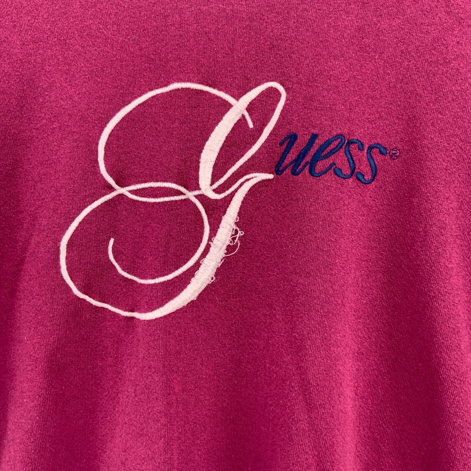 Vintage Guess Red Sweatshirt Size XL 90s