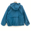 Nike Logo Swoosh Check Blue Hooded Jacket Size M Full Zip Up
