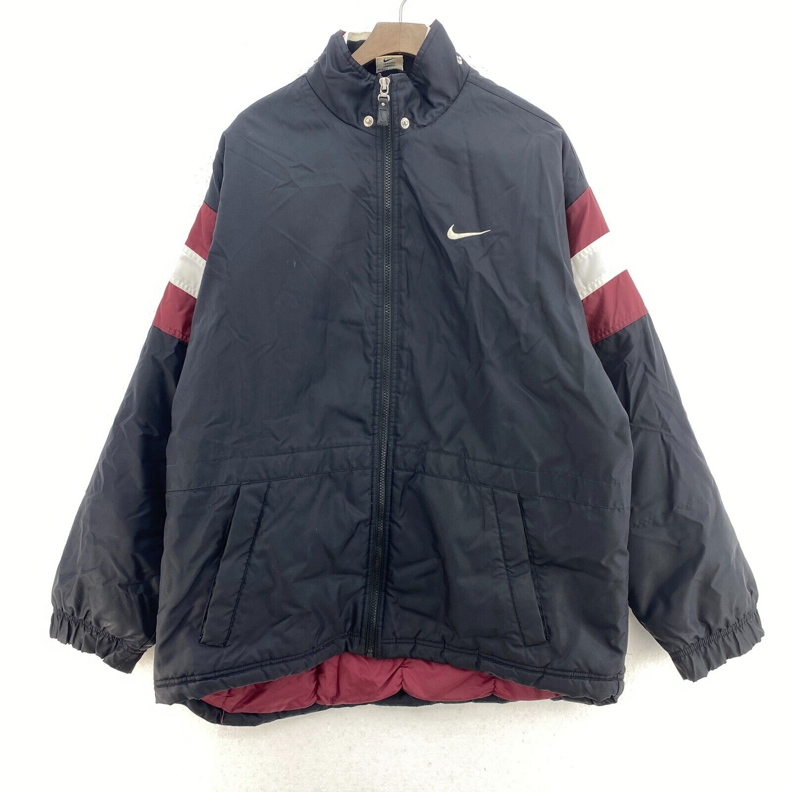 Vintage Nike Full Zip Black Insulated Jacket Size XL