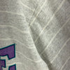 Vintage Yale University Bulldogs Gray Striped T-shirt Size M Tee