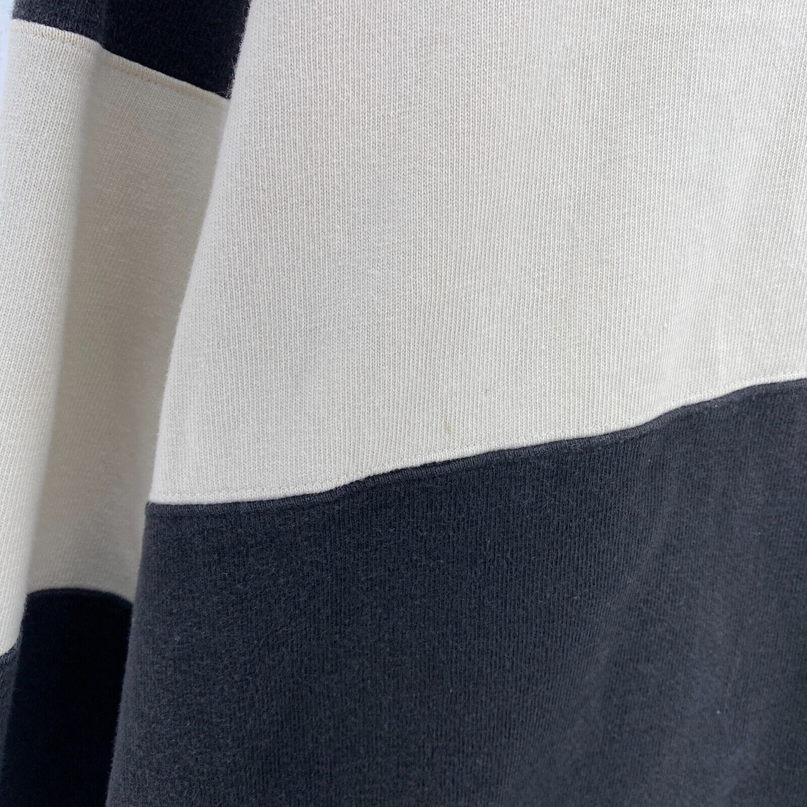 Polo By Ralph Lauren Collared Rugby Black And White Striped Polo T-shirt Size L