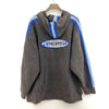 Y2K Pepsi Logo Embroidered Pullover Hoodie Size L Gray