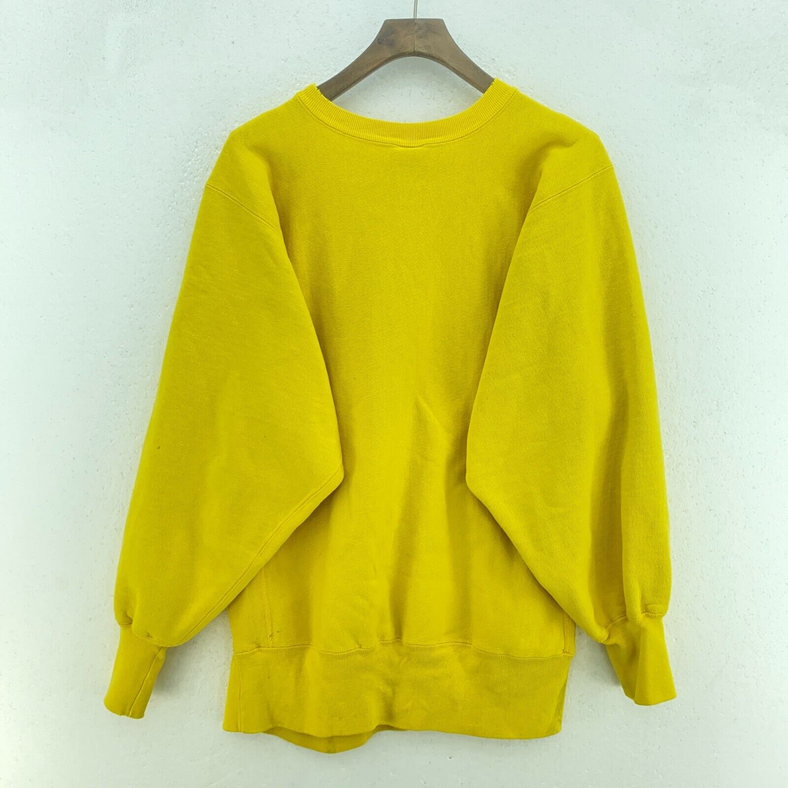 Champion Reverse Weave Yellow Crewneck Sweatshirt Size L