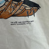 Tasmanian Devil Bowling 1995 Front and Back Print T-shirt Size L White