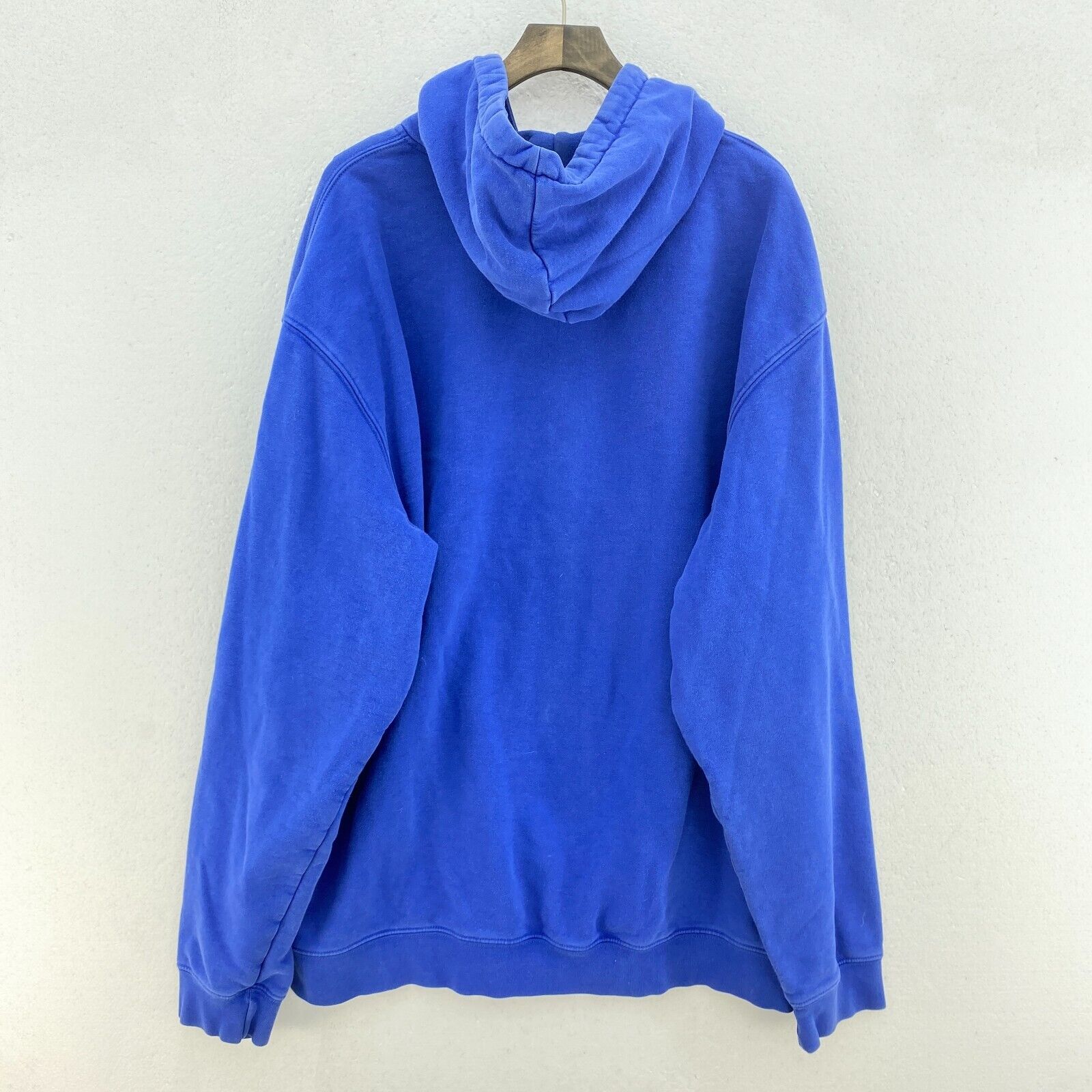 Adidas Embroidered Logo Blue Hoodie Pullover Size XL