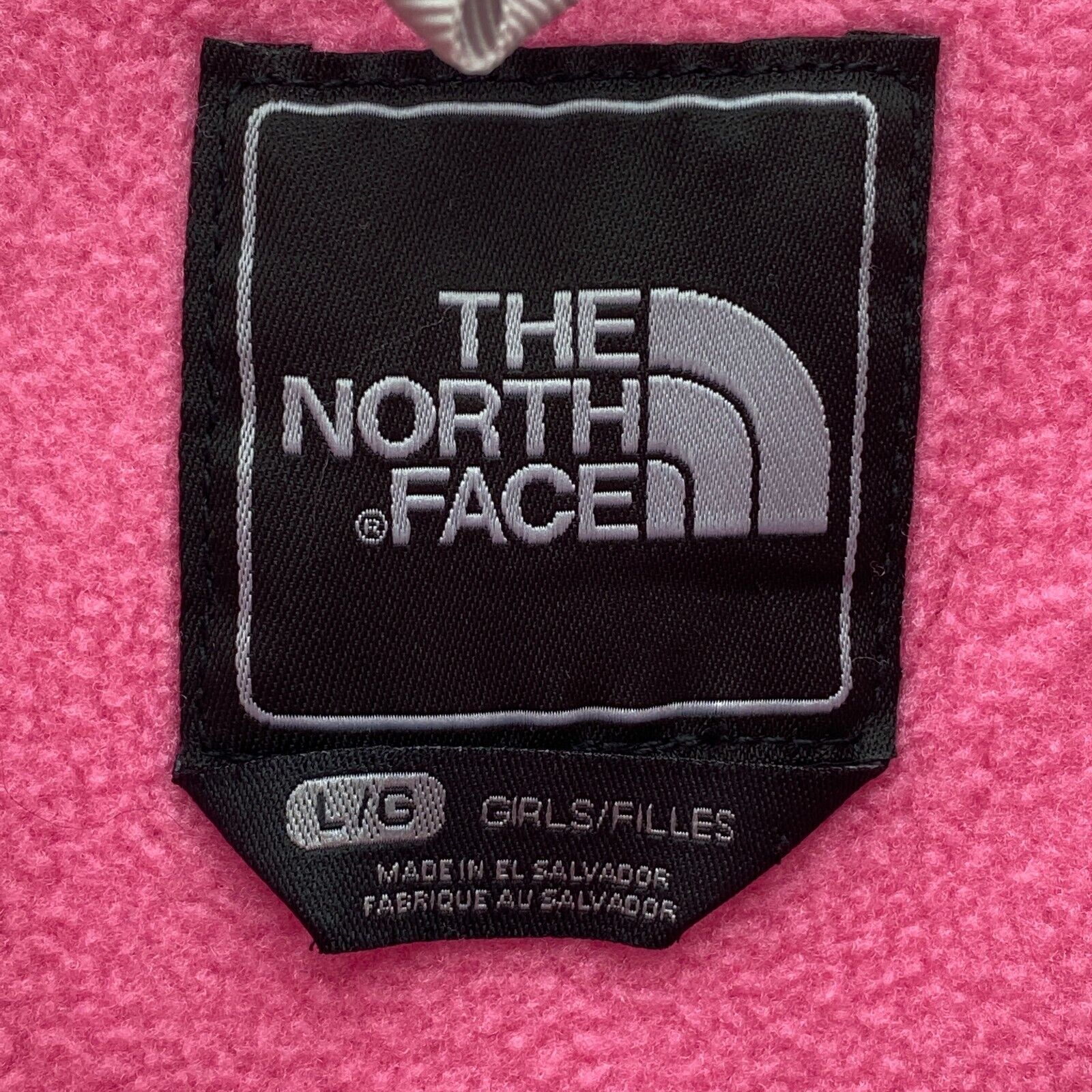 Girl's The North Face Zip Pockets Fleece Snap T Pink Jacket Size M