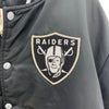 Las Vegas Raiders Varsity Black Bomber Snapped Jacket Size 2XL