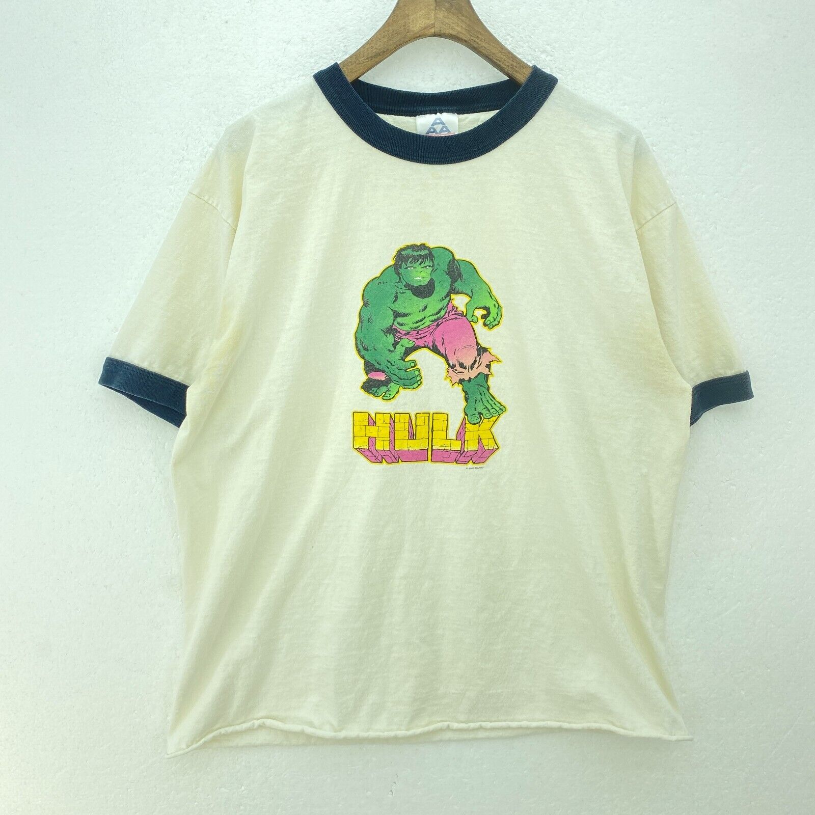 Hulk Marvel Superhero 2000 Comicbook White T-shirt Size L