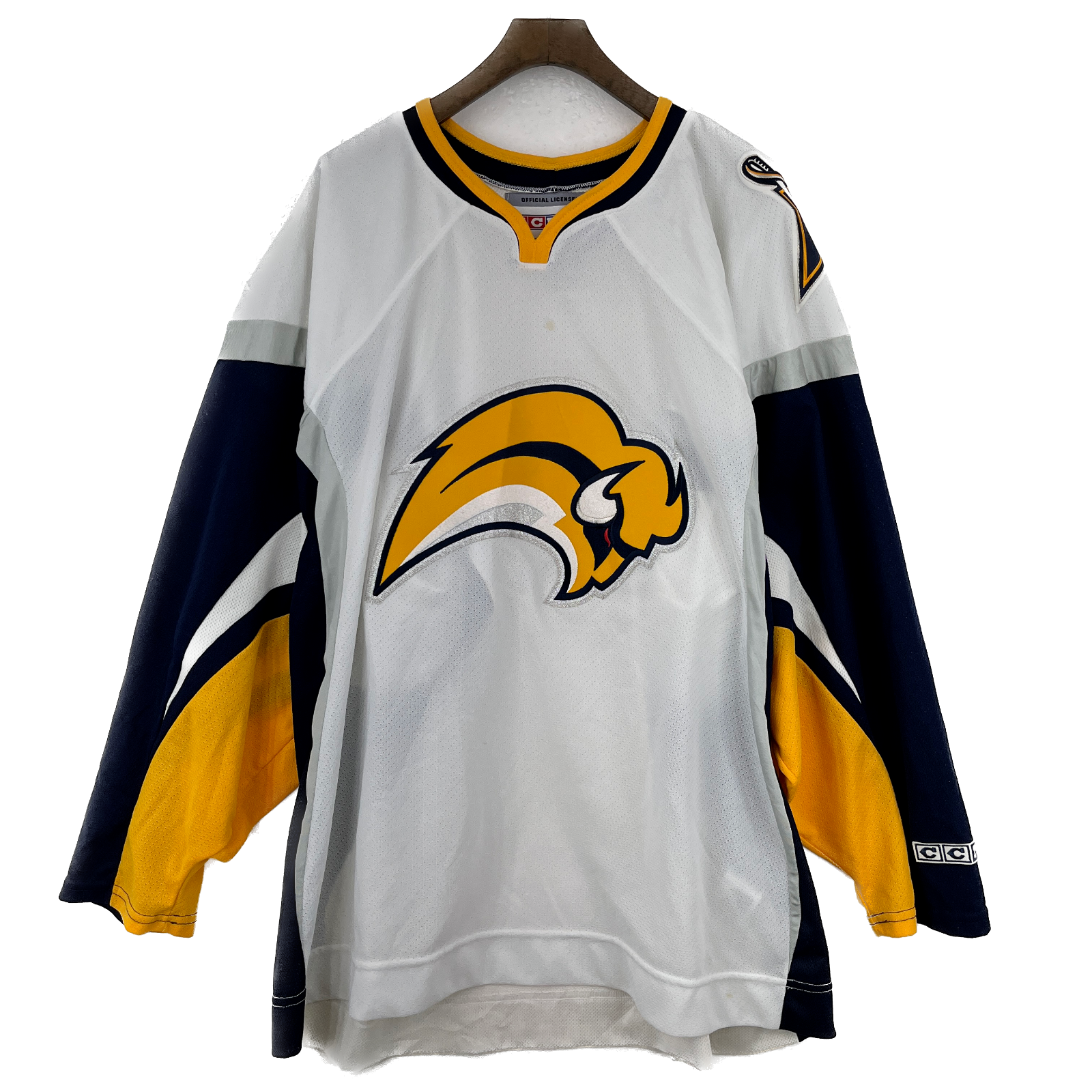 Vintage Buffalo Sabres CCM White Jersey Size XL
