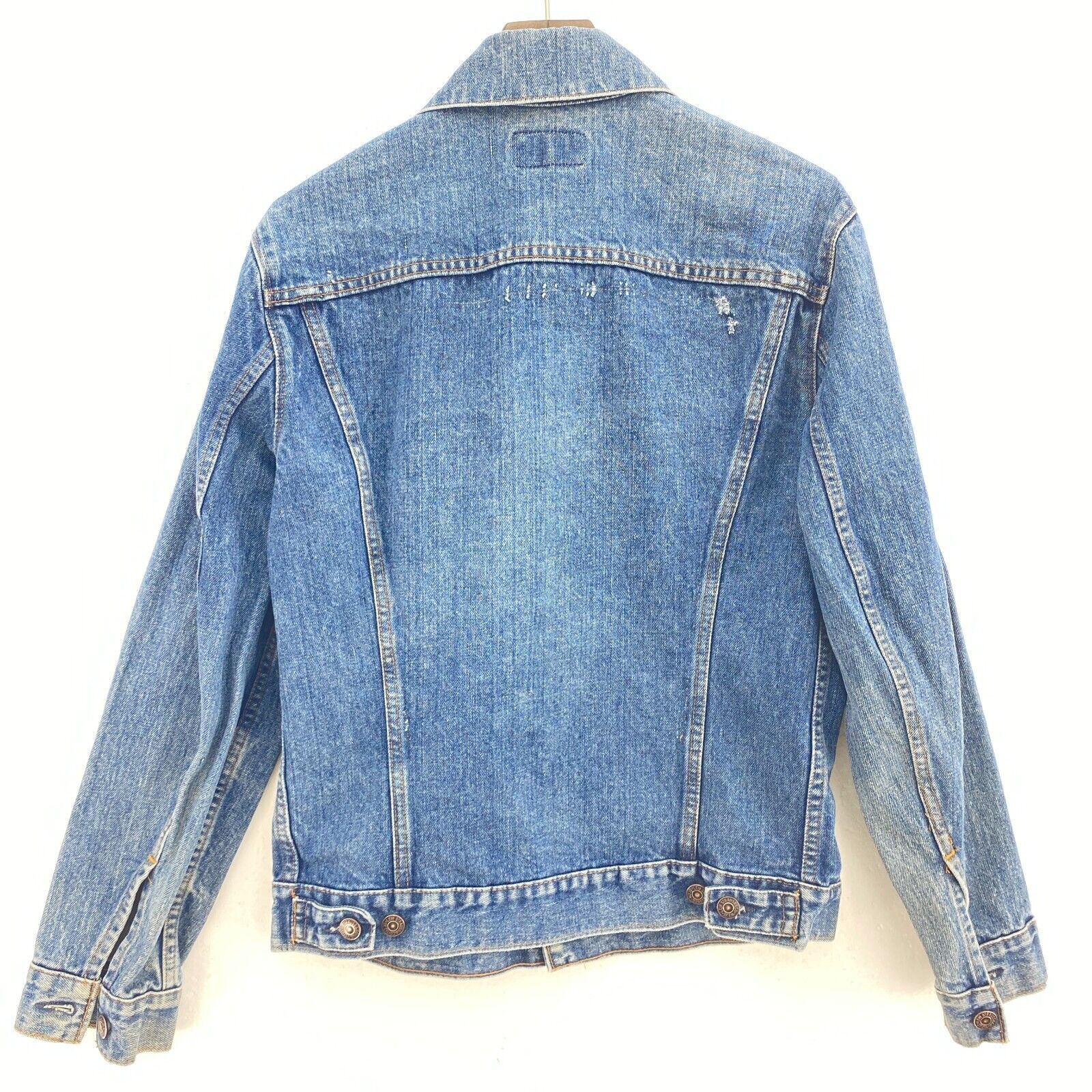 Levi Strauss Button Up Medium Wash Blue Denim Jacket Size 36