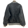 Vintage Swingster College Satin Snapped Black Bomber Jacket Size M