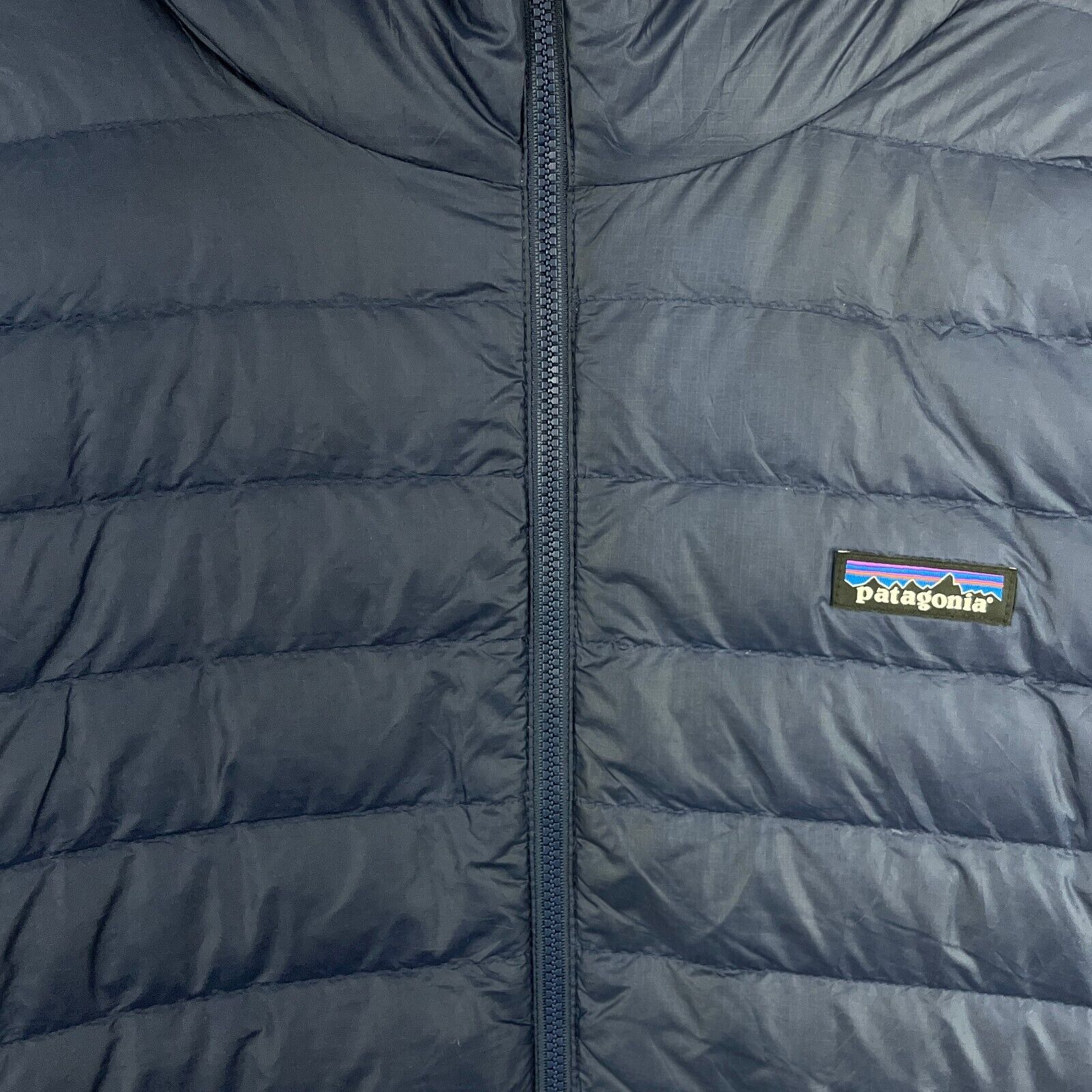 Vintage Patagonia Full Zip Navy Blue Down Puffer Jacket Size XL