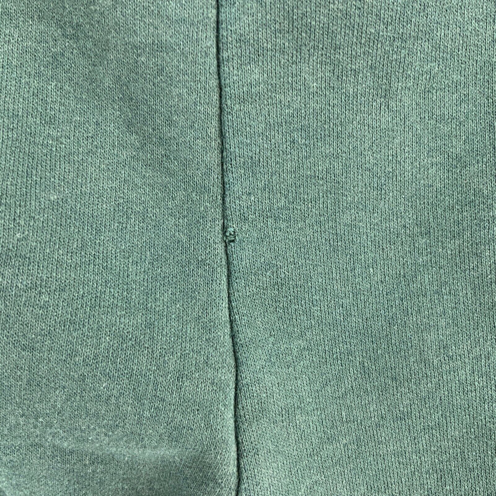 Green Sweatpant Activewear Fleece Lined Tapered Leg Size M 90s