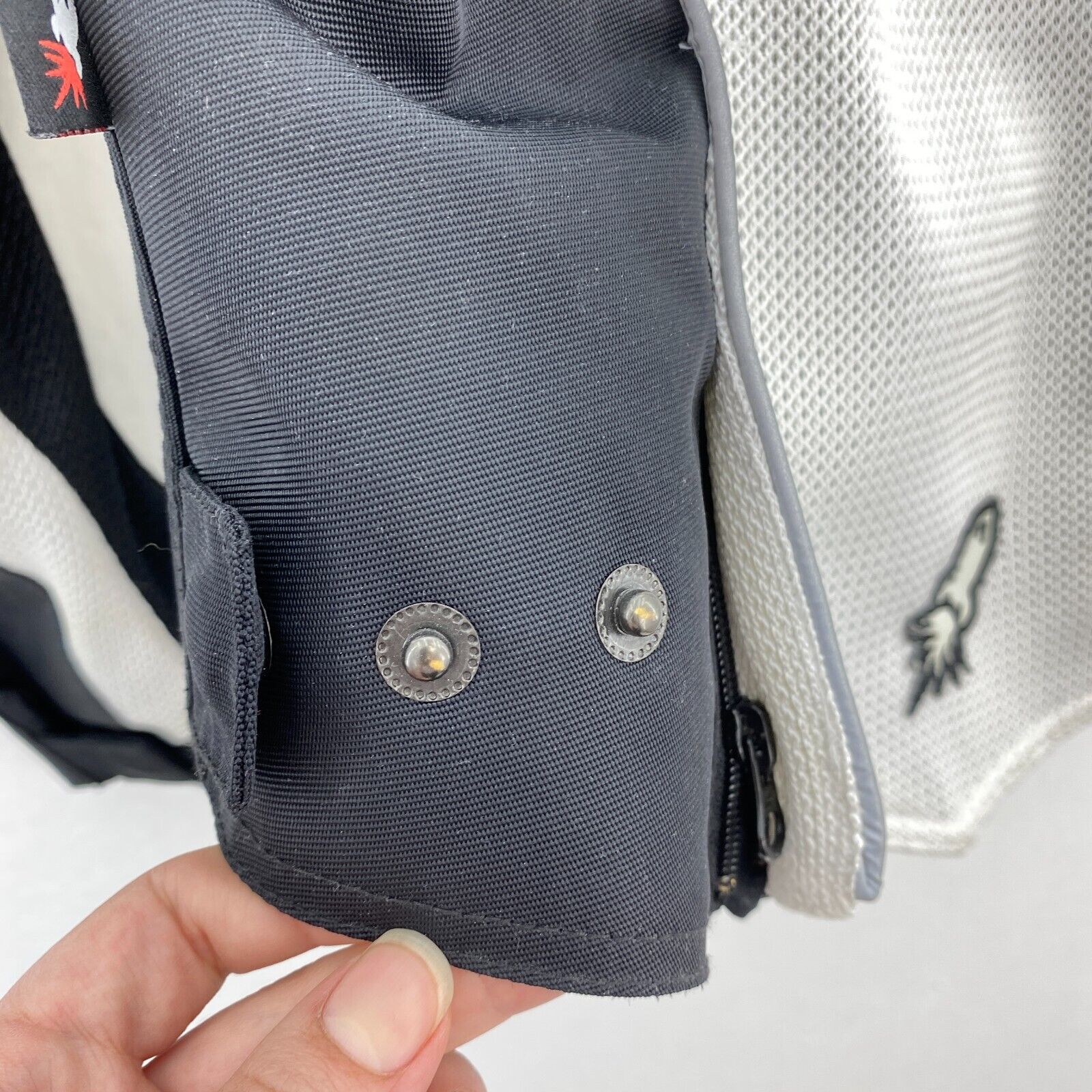 Honda Joe Rocket White Motorcycle Jacket Size M Missing Armour With Liner