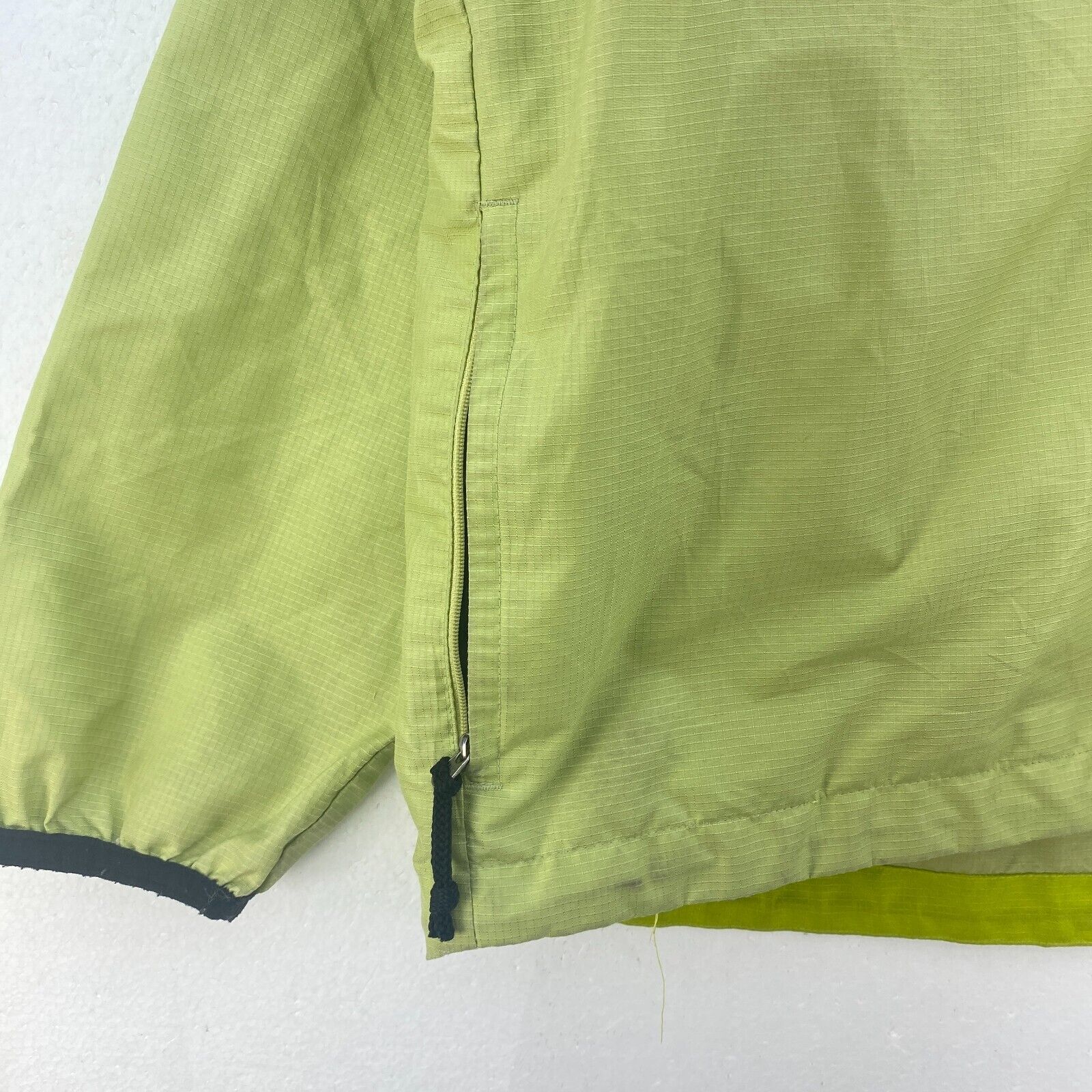 Vintage Nike Quarter Zip Green Hooded Light Jacket Size L