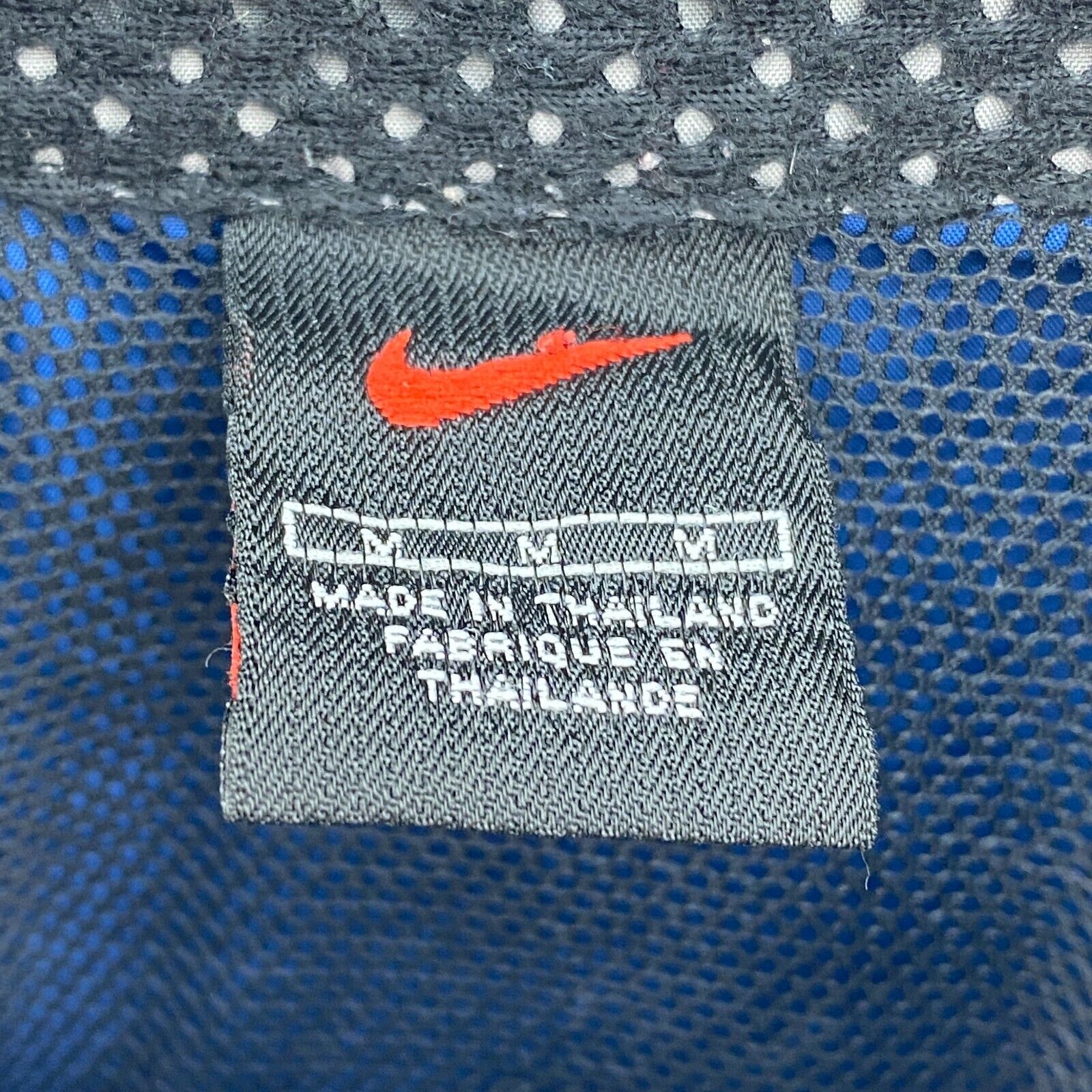 Nike Logo Full Zip Lightweight Blue Jacket Size M