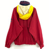 Tommy Hilfiger Vintage Red Windbreaker Hooded Jacket Size M Full Zip Up