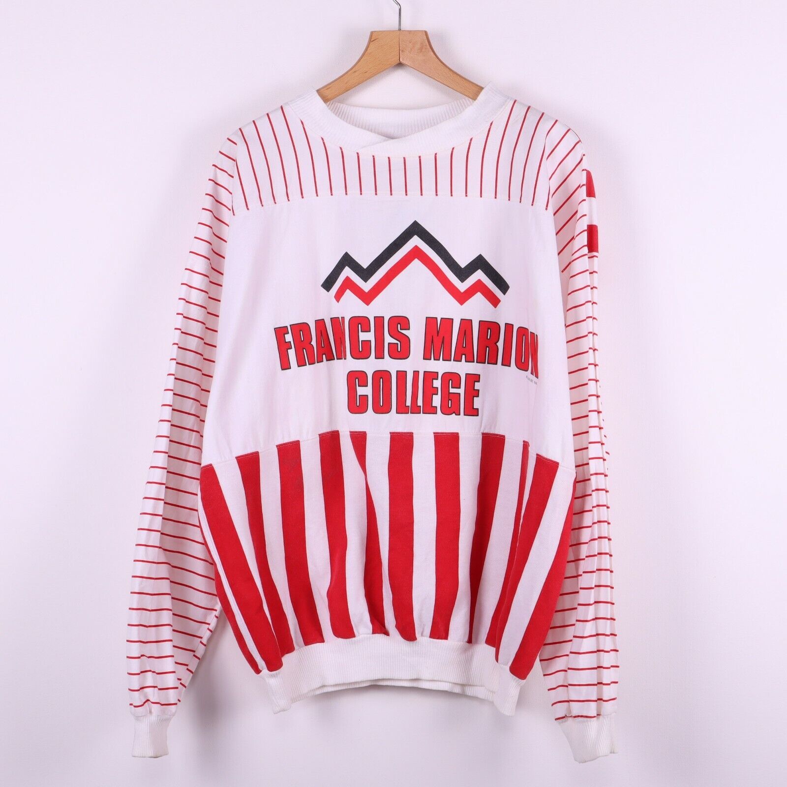 Francis Marion College White Sweatshirt Size XL 1998