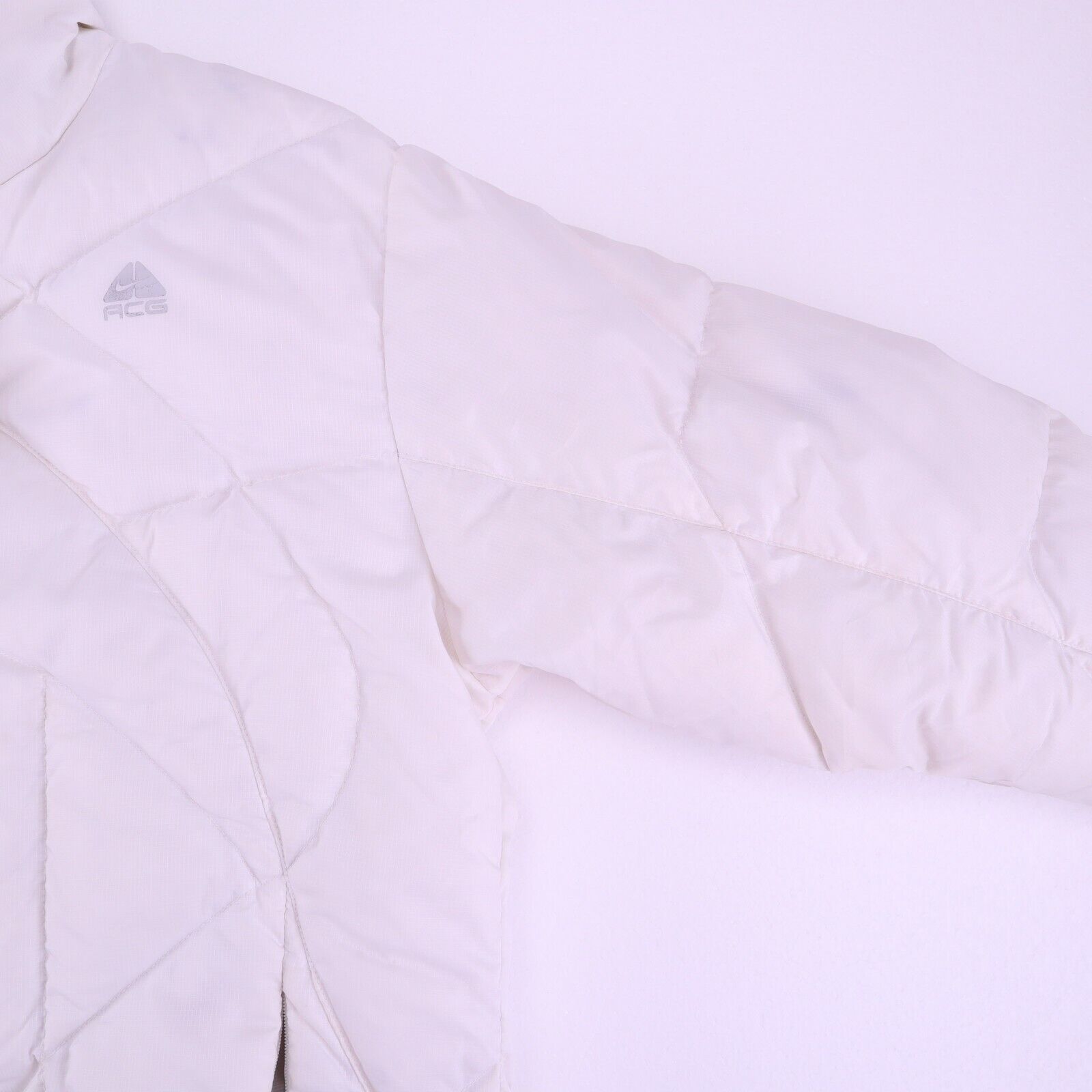 Nike ACG Women's Down Puffer White Full Zip Size Medium